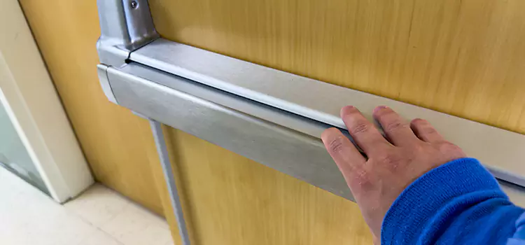 Installing a Push Bar on a Door Elmont